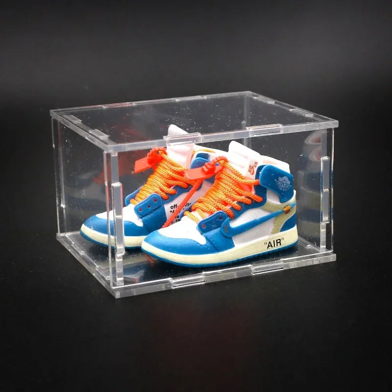 Birthday Gift AJ1 Shoe Model Three-dimensional Sneakers Cake Decoration Car Ornament Jewelry Mini Shoe Model Wall Shoes Gift Box