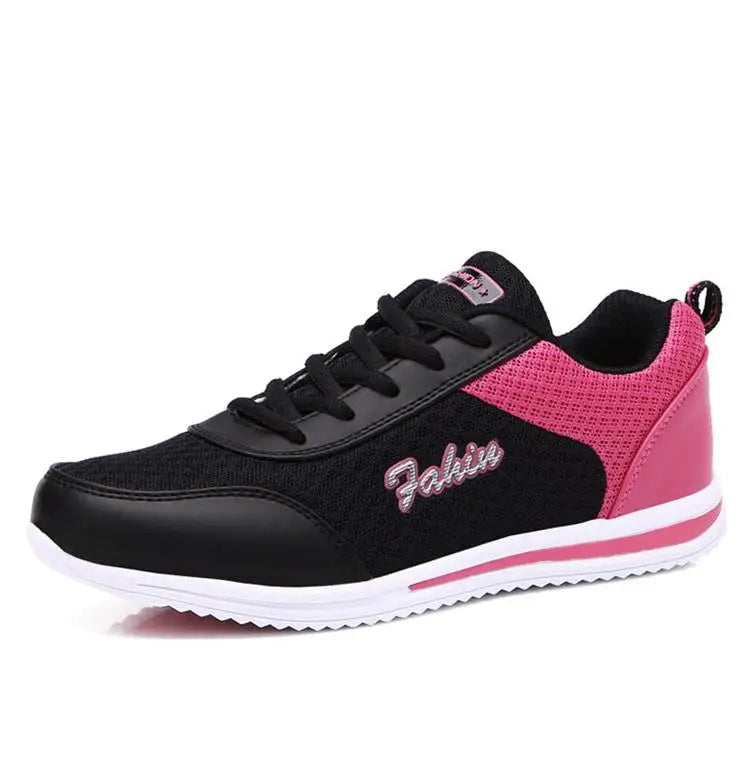 2024 New Fashion Sneakers For Women Breathable Trainers Outdoor Women Sneakers Mesh Fabric Lace Up Female Footwear Shoes Women