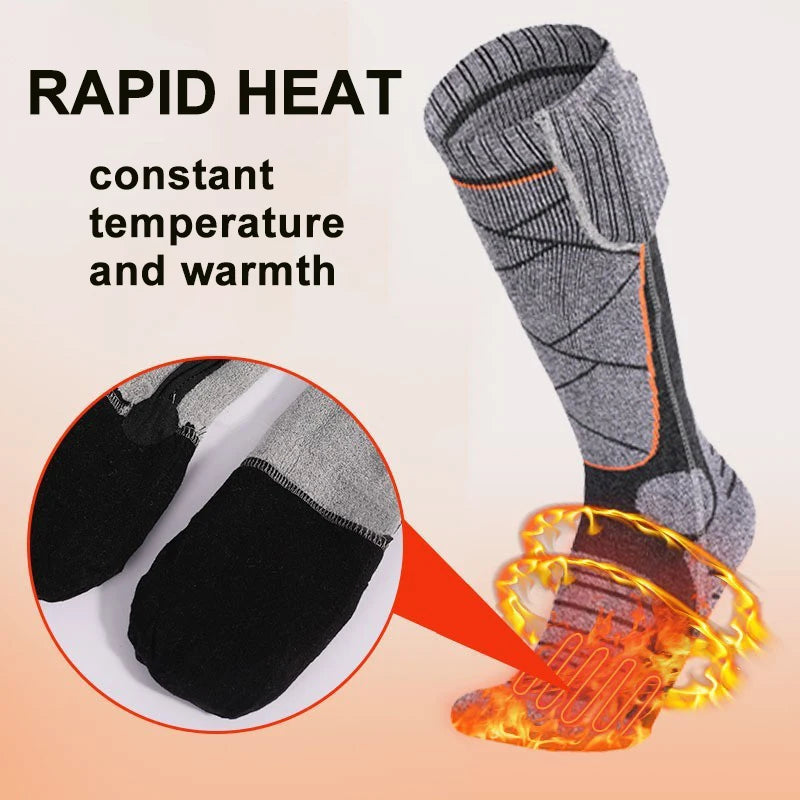 5000mAh APP Control Self Heated Socks Winter Ski Thermal Socks Cycling Warm Sock Men's Women's Heating Foot Warmer Electric Sock