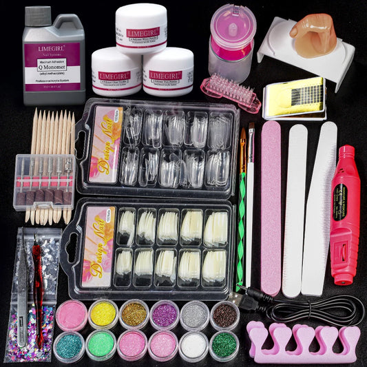 Acrylic Manicure Tool Set Professional Manicure Set Beginner's Special Manicure Liquid Decoration Crystal Brush Beginner's Tips