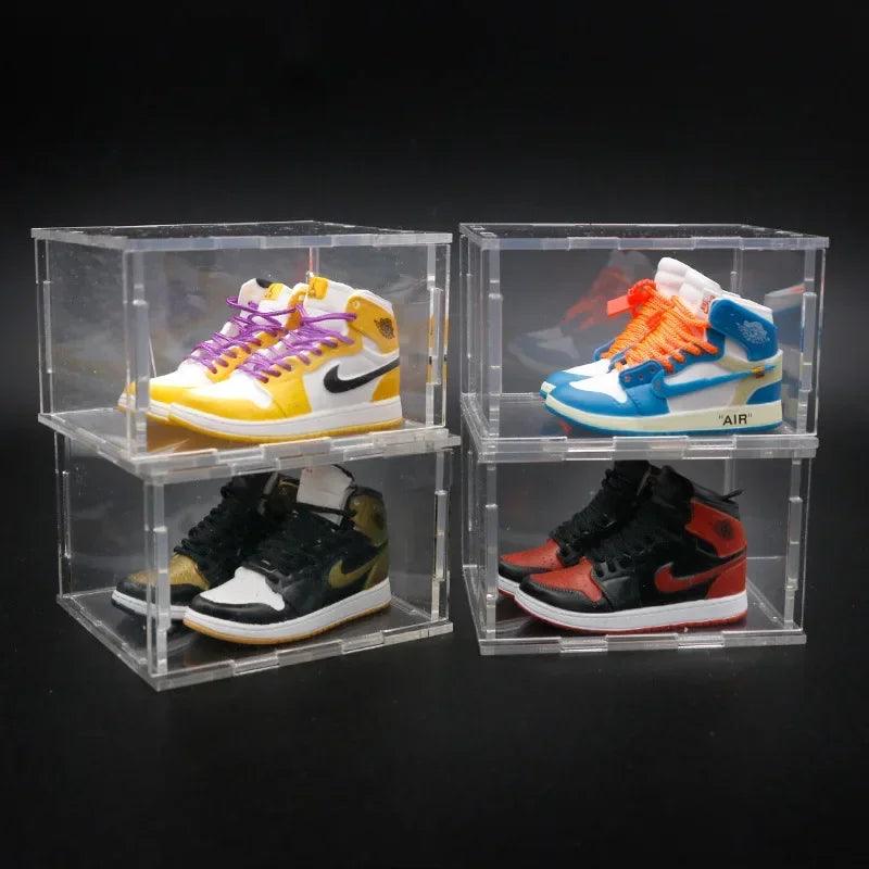 Birthday Gift AJ1 Shoe Model Three-dimensional Sneakers Cake Decoration Car Ornament Jewelry Mini Shoe Model Wall Shoes Gift Box