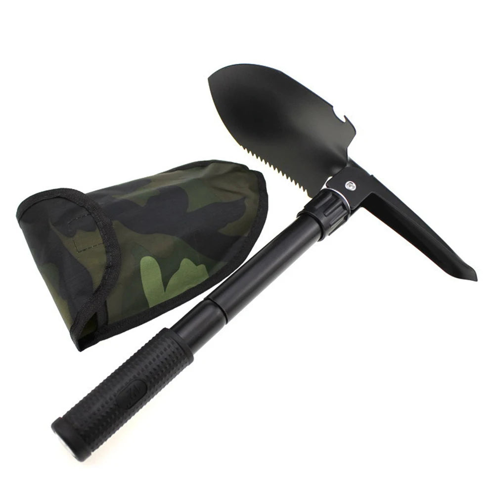 Outdoor Garden Shovel Folding Camping Shovels Spade Multi-function Military Tactical Shovel Garden Hoe Digging Hand Tool Kit