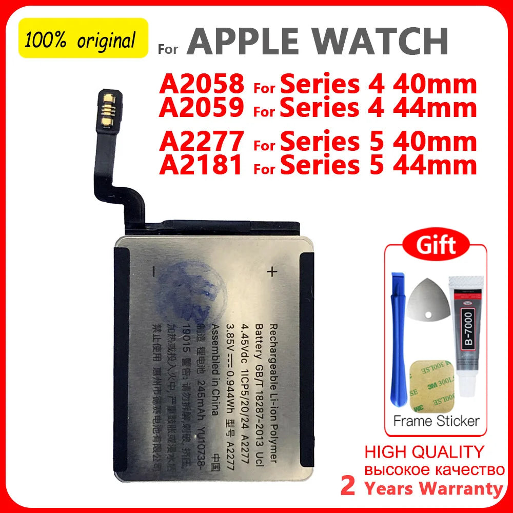 Replacement Battery For Apple Watch Series SE 1 2 3 4 5 6 7 8 Bateria IWatch S1 S2 S3 GPS LTE S4 S5 S6 S7 S8 38/40/41/42/44/45MM