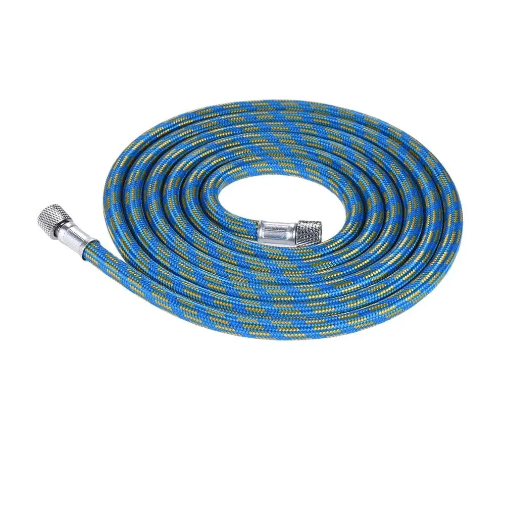 Professional Nylon Braided Airbrush Hose with Standard 1/8"*1.8m(5.9ft) Size Fitting on One End and a 1/8in For Air Brush