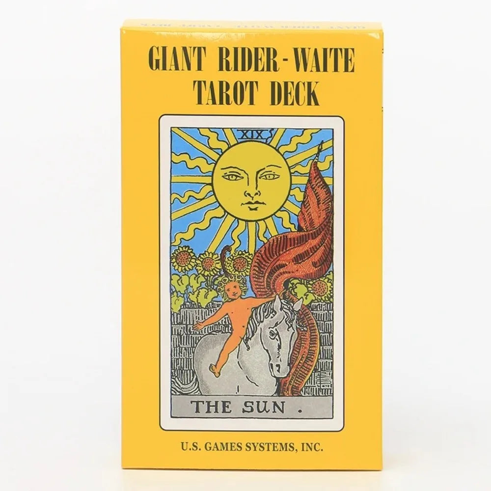 10*17.3cm Large Classic Rider Waite Tarot Deck 78 Pcs Cards with Guidebook for Beginners