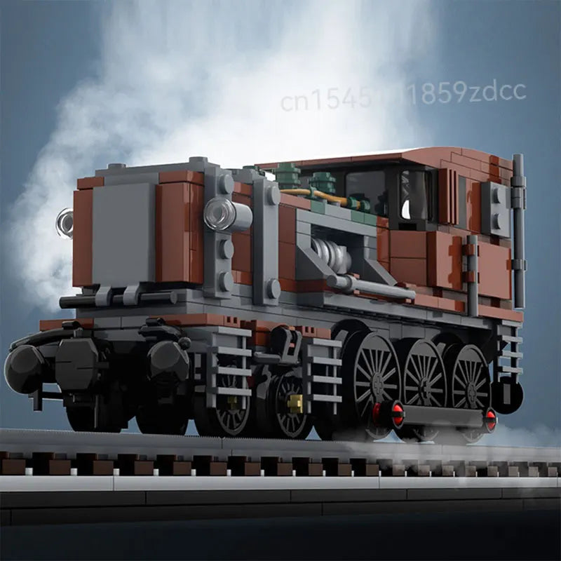 Moc High-Tech City Train Railways Building Blocks Set Retro Steam Train Carriage Bricks Constructor DIY Toys Birthday xmas Gifts