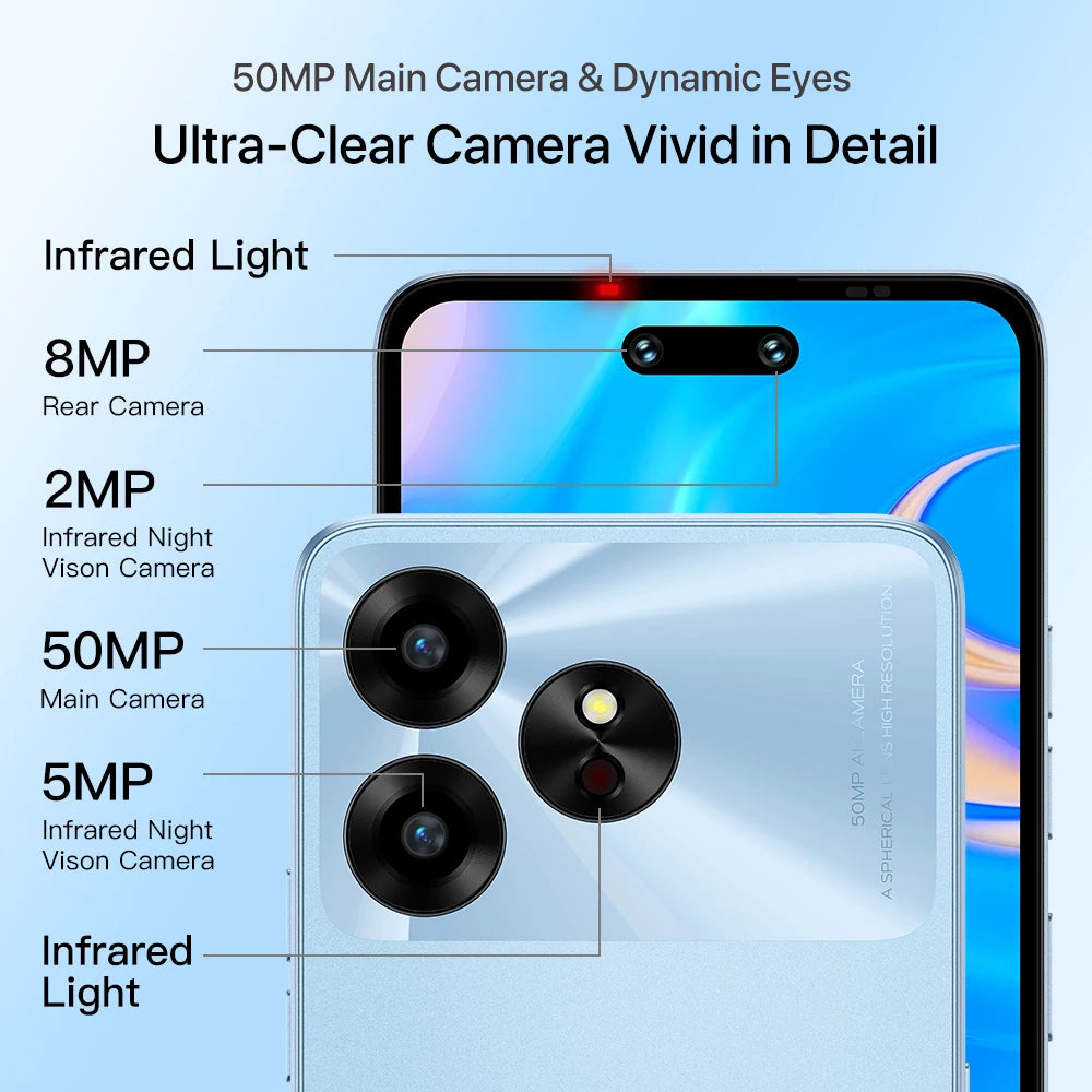 World Premiere UMIDIGI-G6 5G Smartphone Android 13 NFC Dimensity 6100 + 50MP 6GB 128GB 5000mAh 6.57 " 90Hz Cell Phone