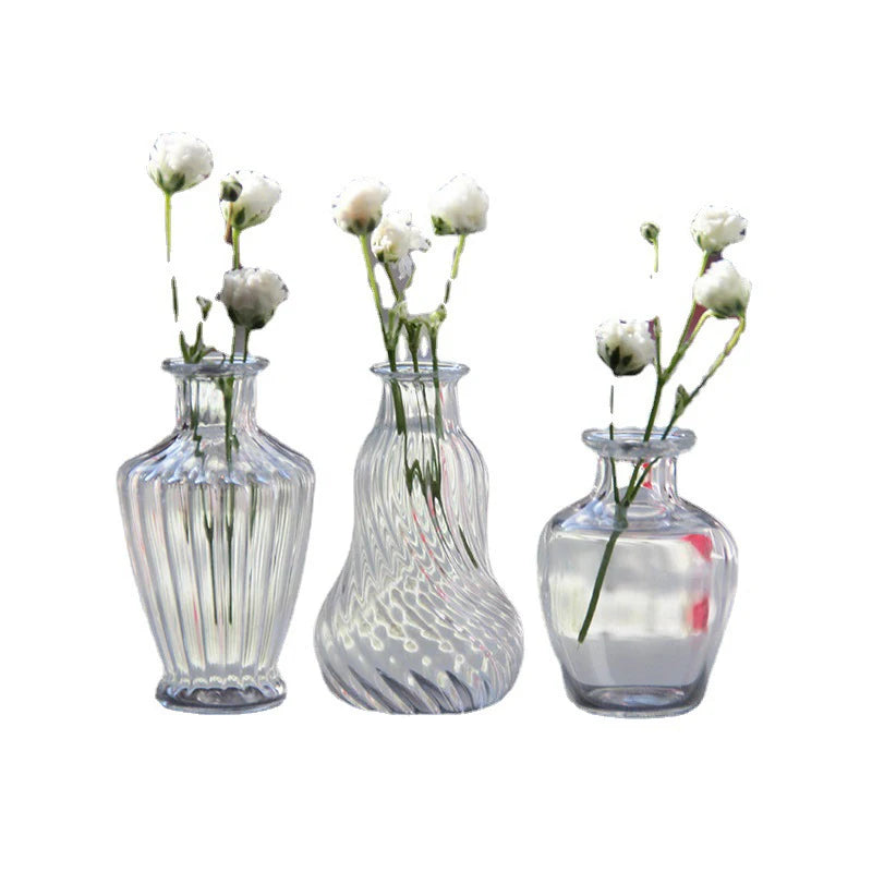 1Pc 1/6 or 1/12 Scale Miniature Dollhouse Glass Vase for Doll House Accessories Toy Dolls Room Decoration