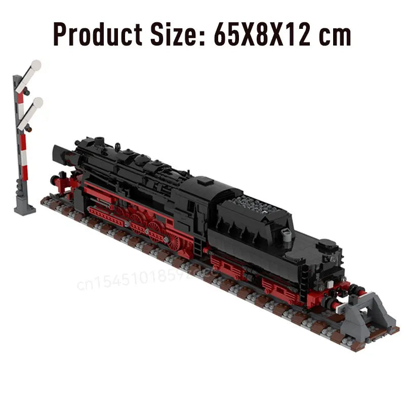 Moc High-Tech City Train Railways Building Blocks Set Retro Steam Train Carriage Bricks Constructor DIY Toys Birthday xmas Gifts