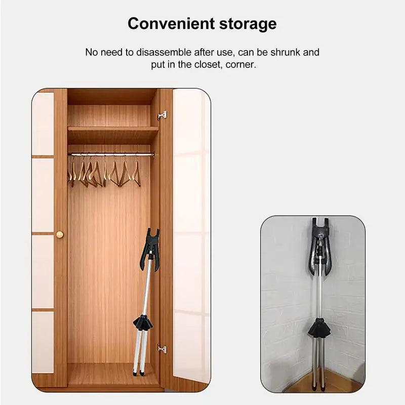 Display Stand Clothes Hanger Garment Foldable Tripod Steamer Rack Cloths Iron Hanging Stand Clothing Drying Rack Steamer Bracket