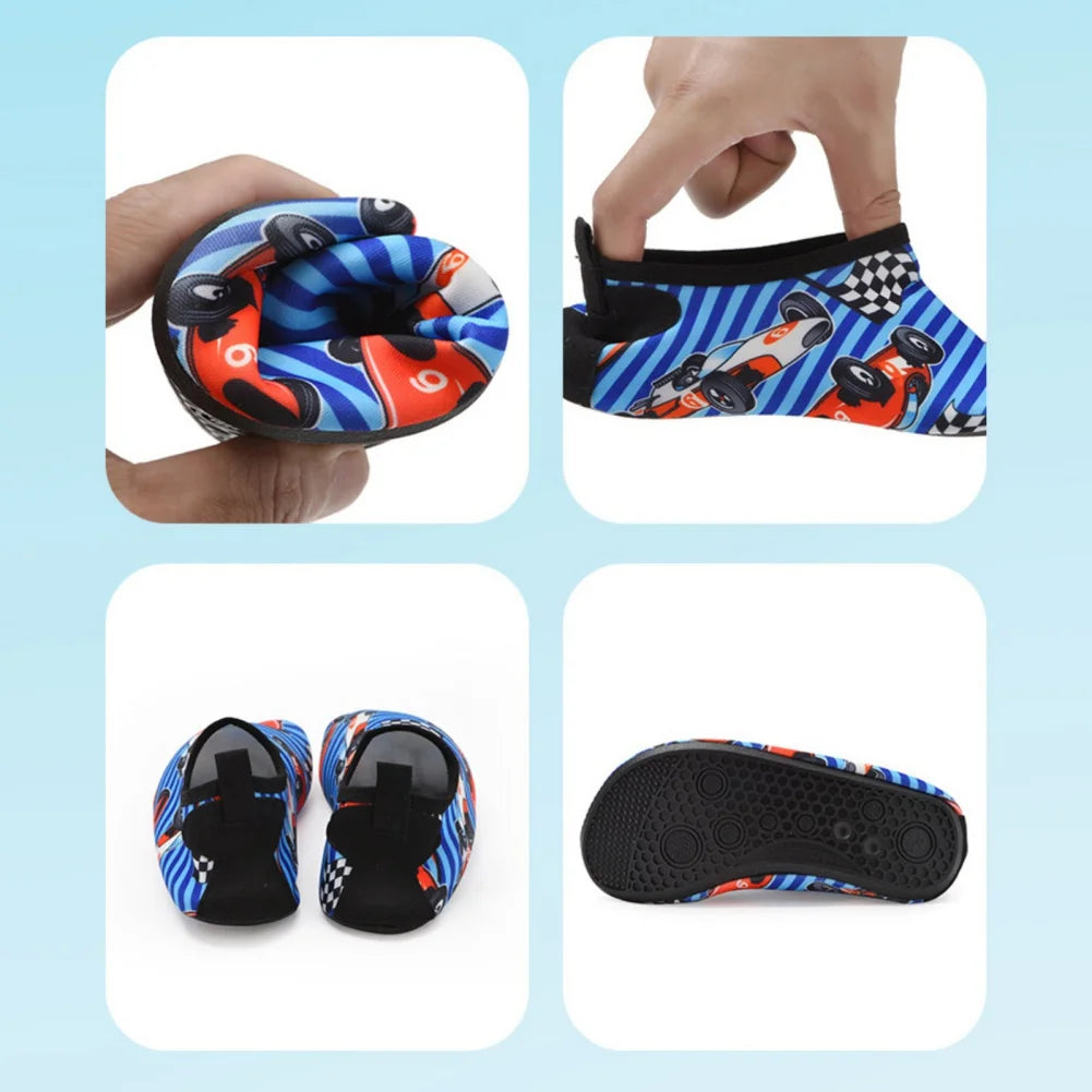 Kids Boys Girls Surfing Beach Diving Shoes Anti-slip Waterproof Soft Rubber Sand Swimming Casual Shoes Children Tekking Shoes