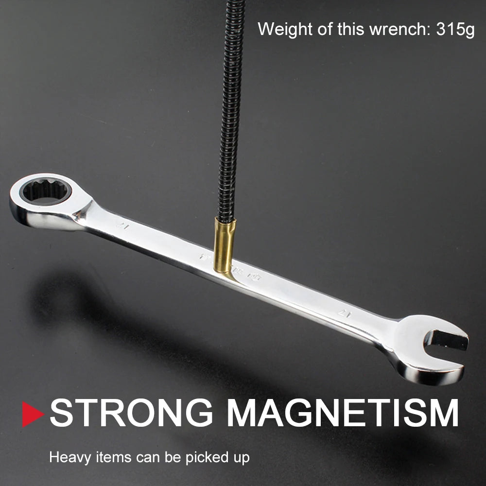 56cm Flexible Magnetic Pickup Tool Magnet Garage Tool Repair Pick Up Handle Bendable Metal Grabbe for HardwareTool