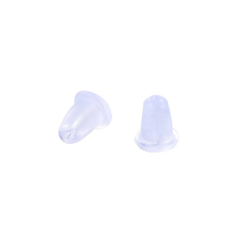 D001 appr. 100pcs/lot Earrings Jewelry Accessories Bullet Plastic Ear Plugging/blocked,Earring back ,DIY