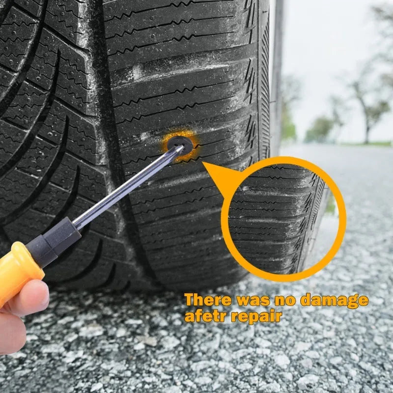 Tire Puncture Repair Nails for Car Motorcycle Scooter Bike Vacuum Tyre Repairing Rubber Metal Nail Set Car Tire Accessories