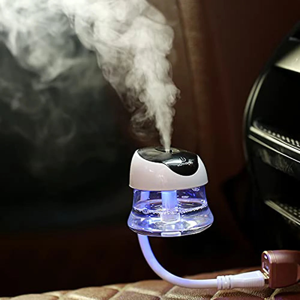 Car Diffuser Humidifier Aromatherapy Diffuser USB Cool Mist Mini Portable Diffuser for Car Home Office Bedroom Update Version