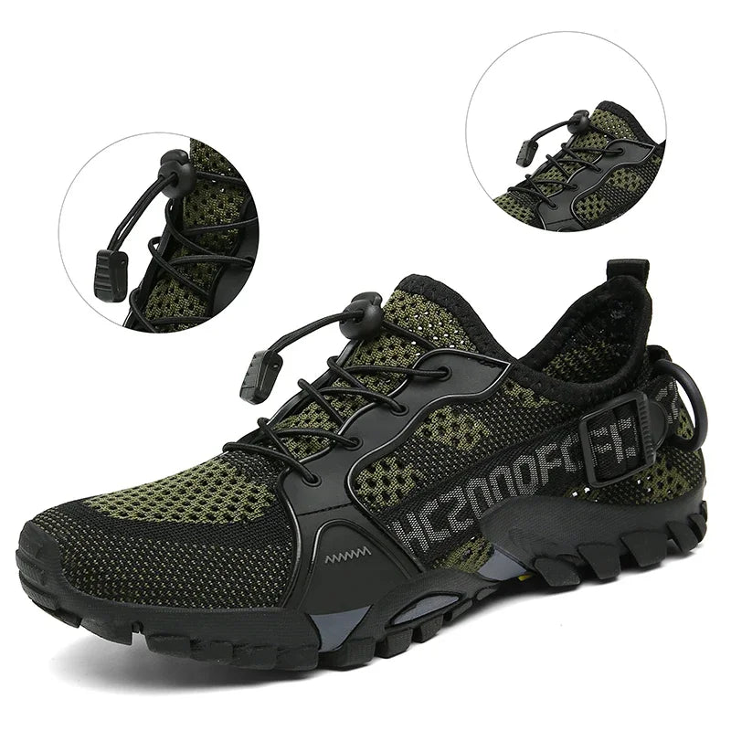 Men's Shoes Summer Breathable Mesh Outdoor Non-slip Light Walking Casual Trekking Sneakers Beach Wading Shoes Unisex Women