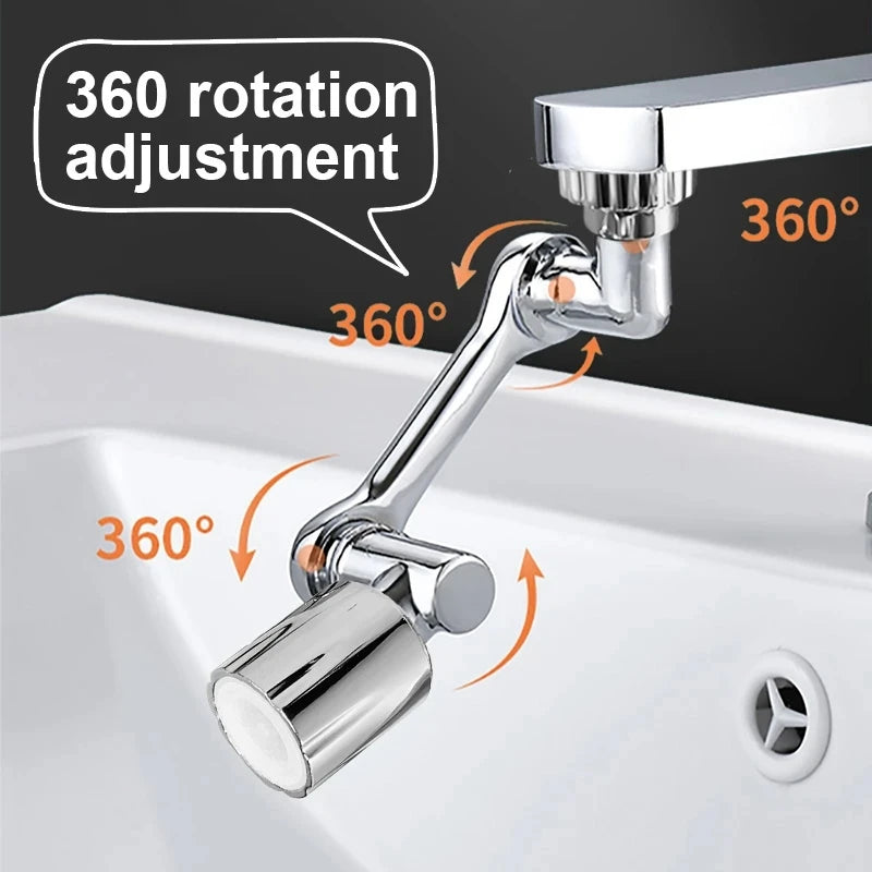 1080° Universal Rotation Faucet Extender Sprayer Head Kitchen Robot Arm Extension Faucets Mixer Aerator Bubbler Water Tap Nozzle