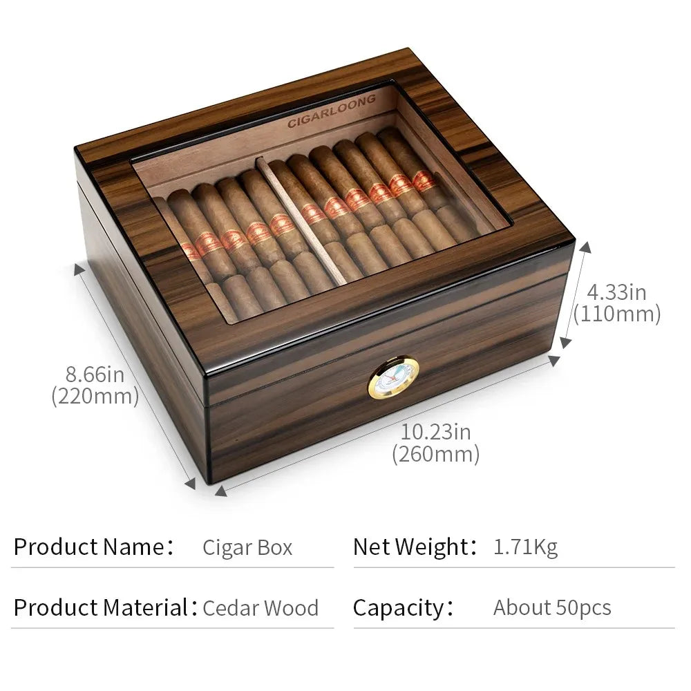 Professional Cases Cigar Humidor for Cigars Box Cigar Travel Humidors Accessories Tenbox Portable Humidifier Lighters Smoking