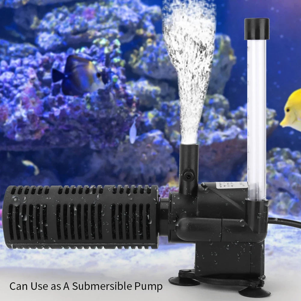 3 in 1 Silent Internal Pump For Aquarium RS-602/603 Aeration Water Purifier Filter Submersible Oxygen Fish Tank Filter Accessory