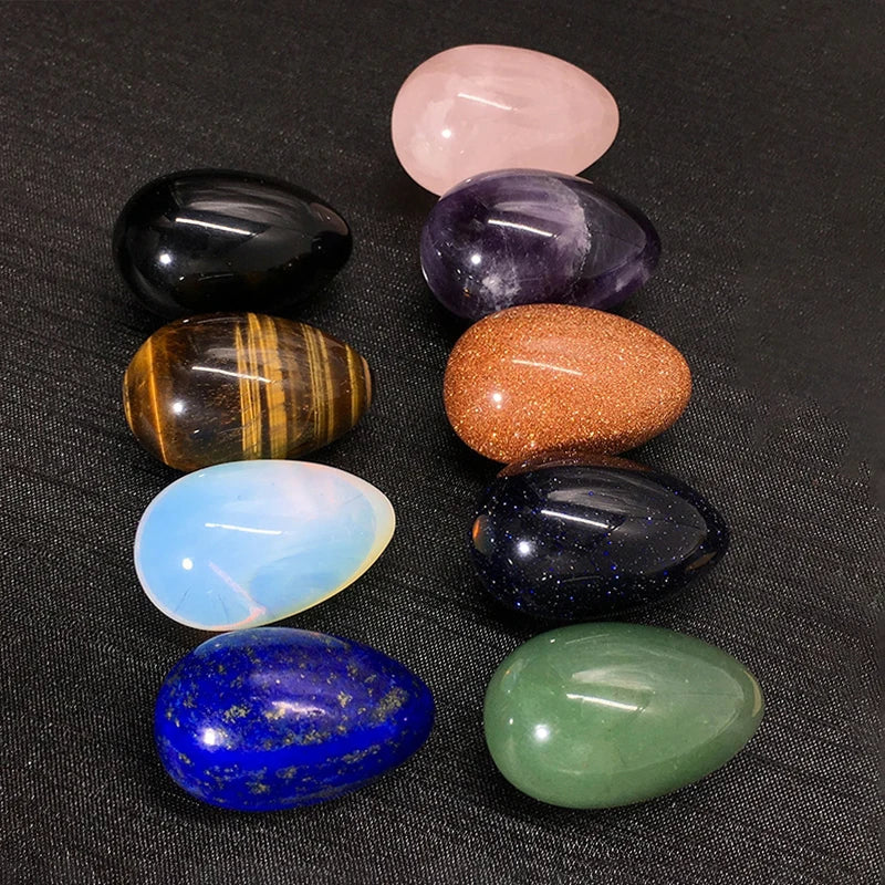 Natural Crystal Gemstone Mini Egg Polished Agate Stone Jewelry Lucky Stone Home Furnishings Healing Stone Collect Gifts