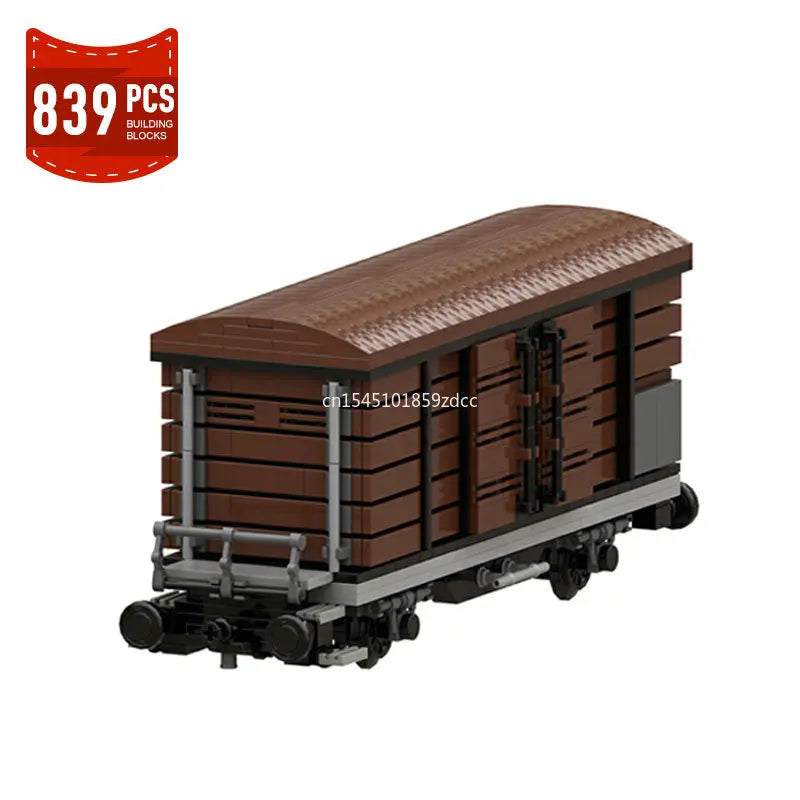 Moc High-Tech City Train Railways Building Blocks Set Retro Steam Train Carriage Bricks Constructor DIY Toys Birthday xmas Gifts