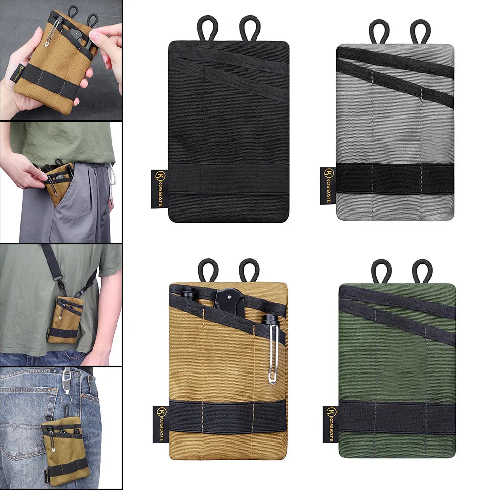 Mini EDC Kit Pouch Sundries Bags Oxford Cloth Storage Bag Purse Key Organizer Outdoor Hunting Bags Pouch Tactical Phone Bags