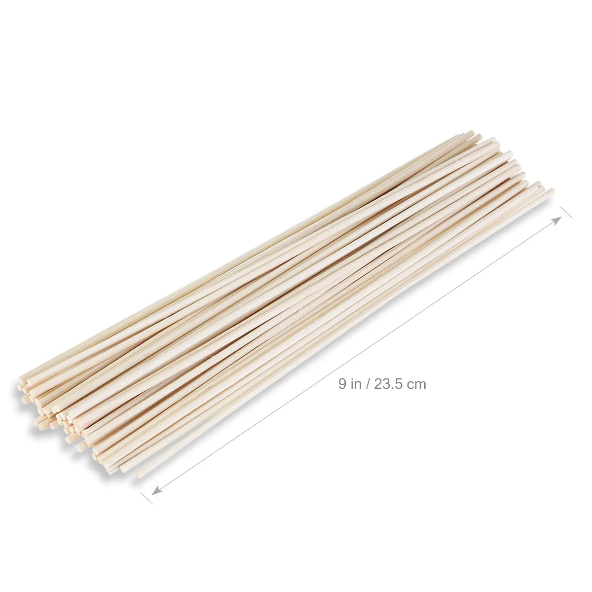 50pcs Wood Rattan Sticks Diffuser Sticks Replacement Essential Oil Aroma Diffuser Sticks ( Wood Color )