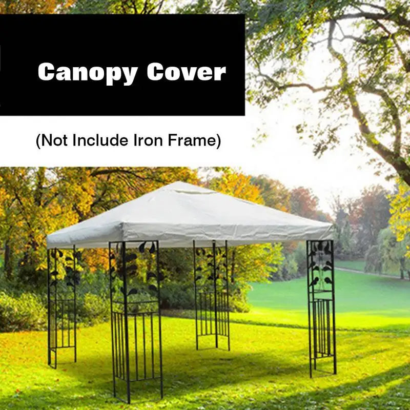 3X3M Canopy Top Cover Replacement Four-Corner Tent Cloth Foldable UV Protection Patio Pavilion Replace Gazebo Canopy Top Cover