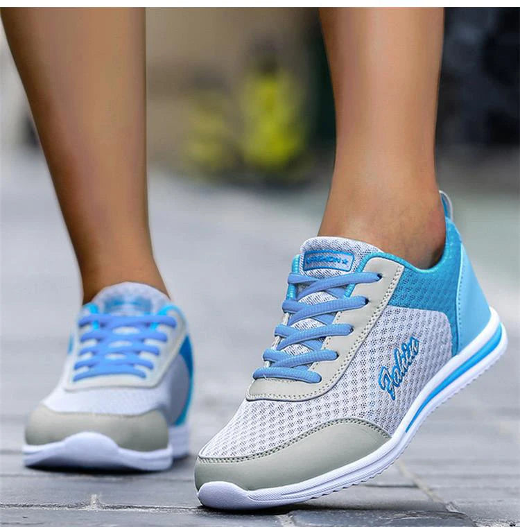 2024 New Fashion Sneakers For Women Breathable Trainers Outdoor Women Sneakers Mesh Fabric Lace Up Female Footwear Shoes Women