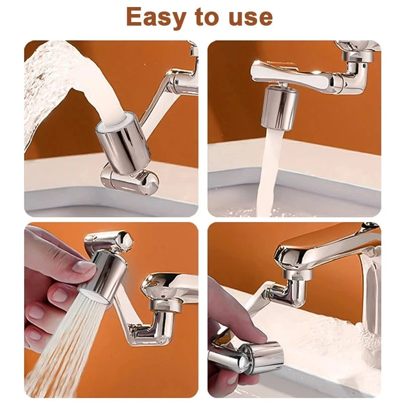 1080° Universal Rotation Faucet Extender Sprayer Head Kitchen Robot Arm Extension Faucets Mixer Aerator Bubbler Water Tap Nozzle