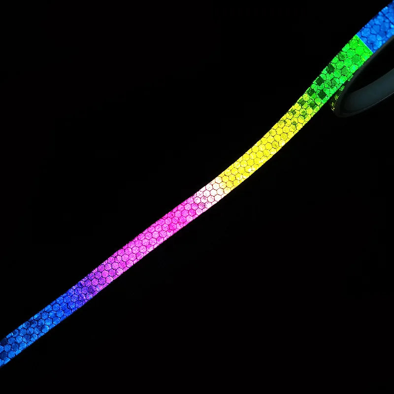 1cm*8m Bike Stickers Reflective Tape Fluorescent MTB Bike Bicycle Strips Cycling MTB Tapes for Bicycle Helmet Motorcycle Scooter