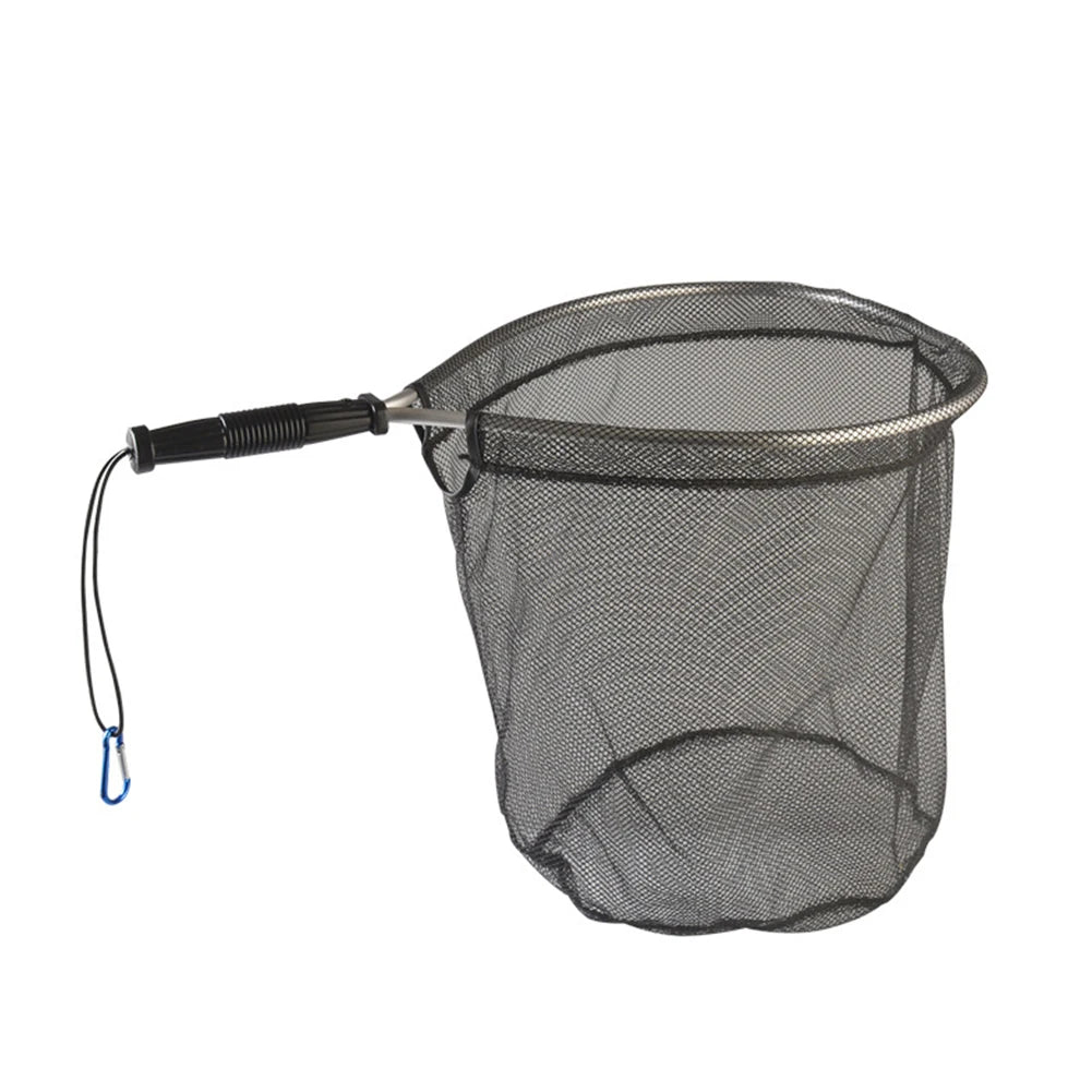 50cm Pole Network Trap Aluminum Alloy Retractable Fishing Net Portable Collapsible Mesh Trout Hand Net Foldable Fishing Tools