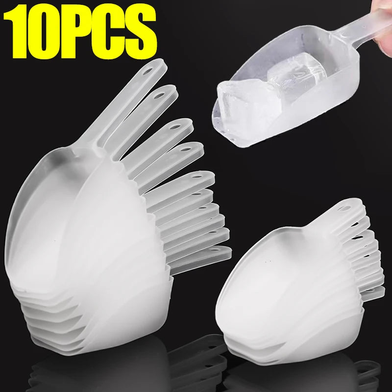 5/10pcs Plastic Ice Shovel Kitchen Tools Flour Food Candy Ice Cream Scoop Small Measuring Scoops Shovels Party Kitchen Supplies