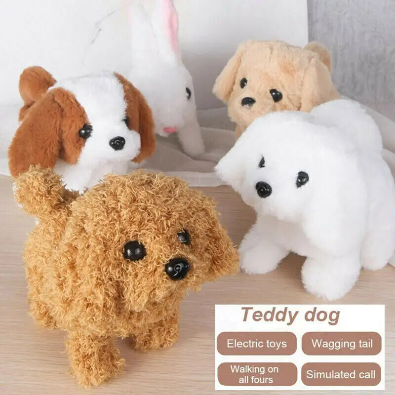 Realistic Plush Simulation Smart Dog Called Walking Plush Toy Electric Plush Robot Dog Toddler Toy Christmas Gift Realistic Plus