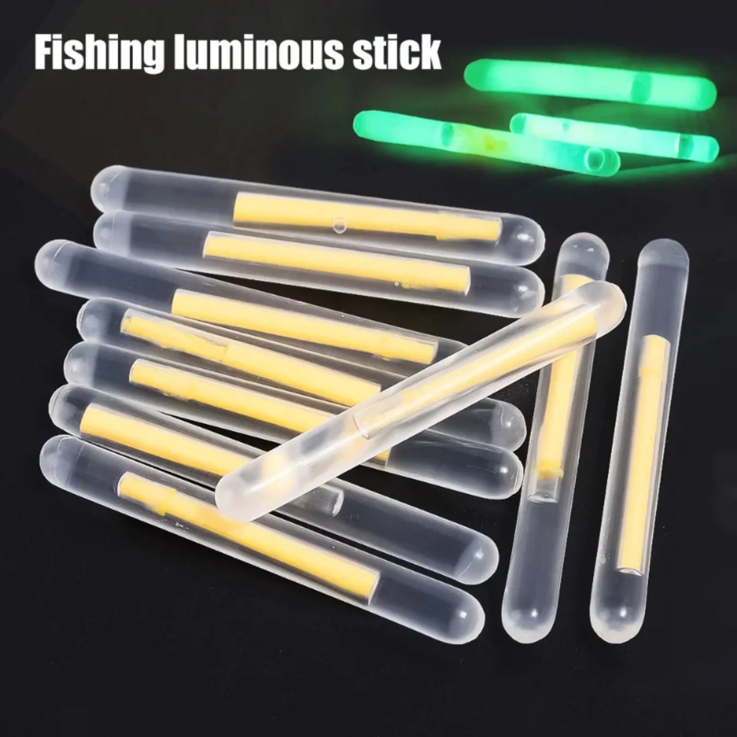 10/100PCS Fireflies Fluorescent Lightstick Light Fishing Float Rod Lights Dark Glow Stick Useful Fishing Fluorescent Lightstick