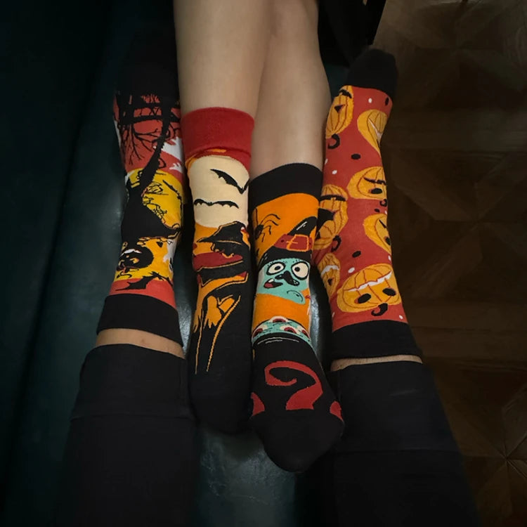 New Asymmetrical Couples AB Mandarin Ducks Medium and High Sleeve Fashion Fashion Sports Color Cotton Socks