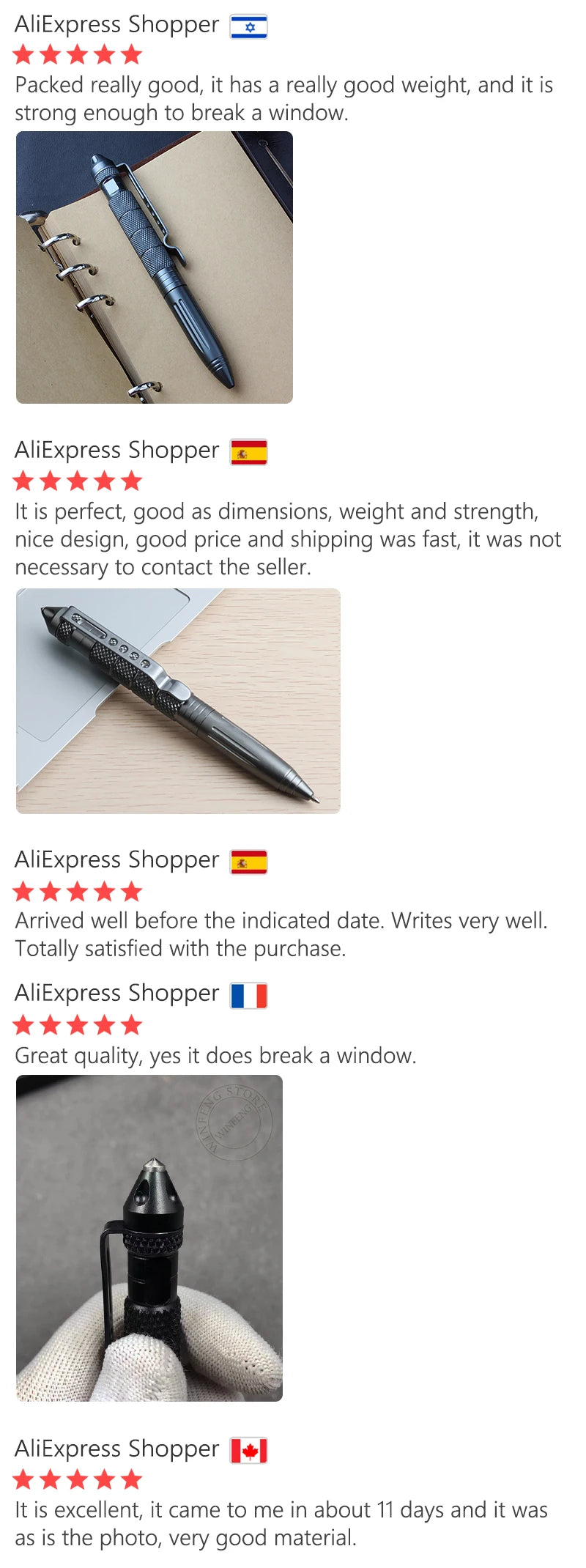 Outdoor Survival Tactical Pen Self Defense Weapons Emergency Hammer Portable Aluminium Self Defense Personal Security Tool