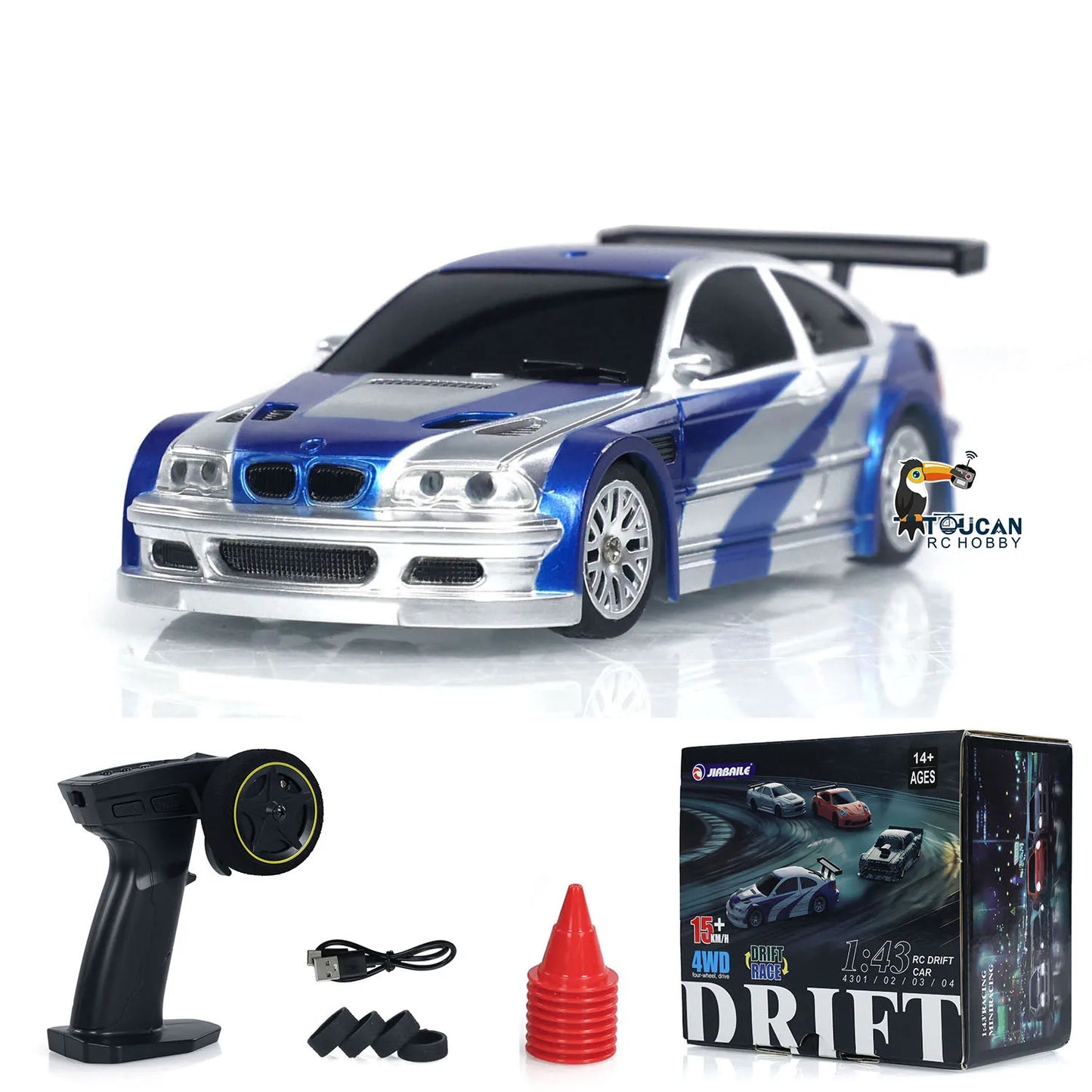 Gifts Outdoor Toys 1/43 RC Mini Race Cars 2.4g Radio Control Drift Car 4WD High-Speed Motor Vehicle Model for Boys TH23884