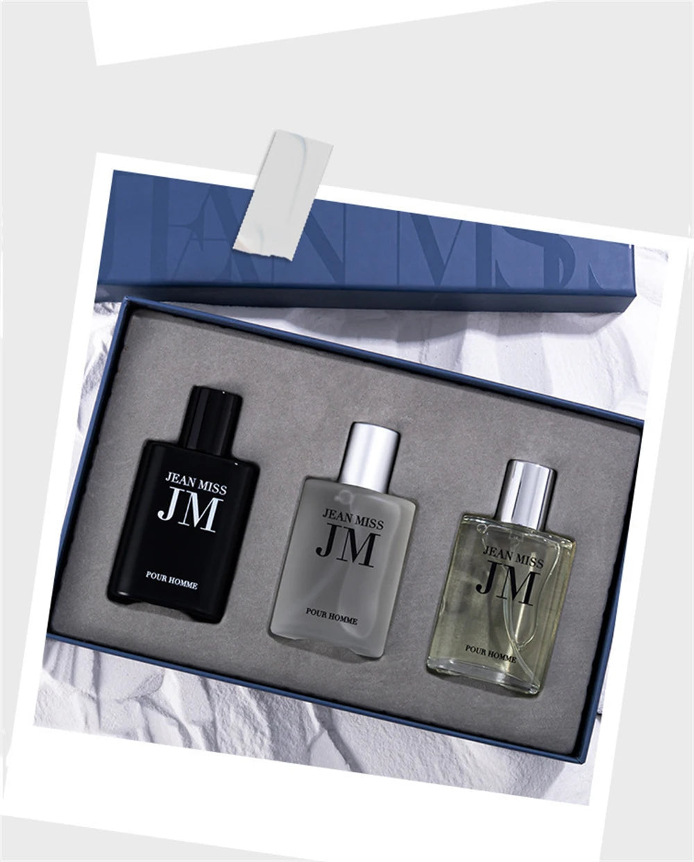 Original 90ml Men's Perfume Gift Box 3pcs Set Fascination Man Colognes Scent Lasting Woody Floral Fragrance Eau De Parfums Homme