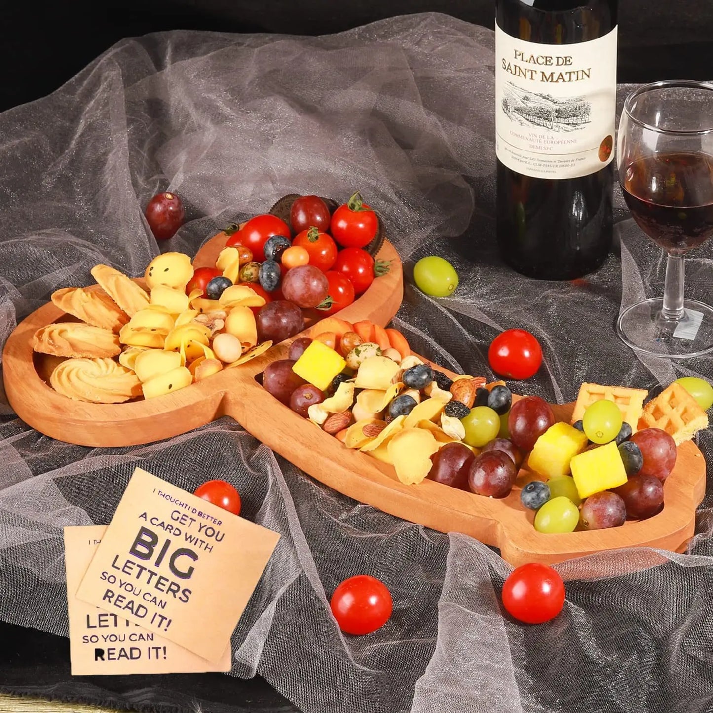 Wooden Aperitif Board Dinner Fruit Cheese Plate Home Furnishings Bachelorette Bachelor Party Bride To Be Hen Parti Supplies