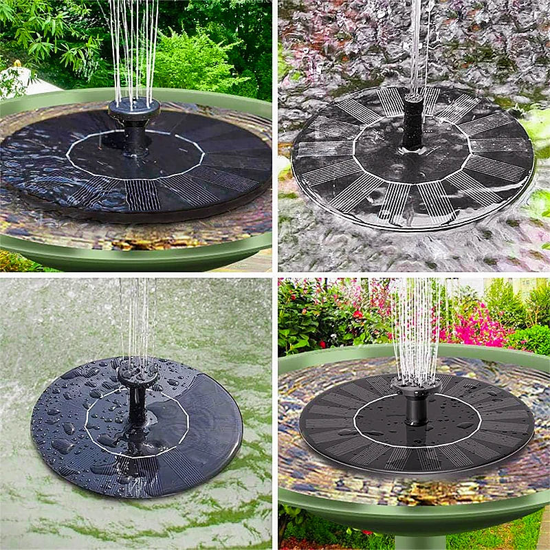 1pc Solar Fountain Outdoor Pool Solar Fountain Pump Essential In Summer Suitable For Ponds Swimming Pools Gardens