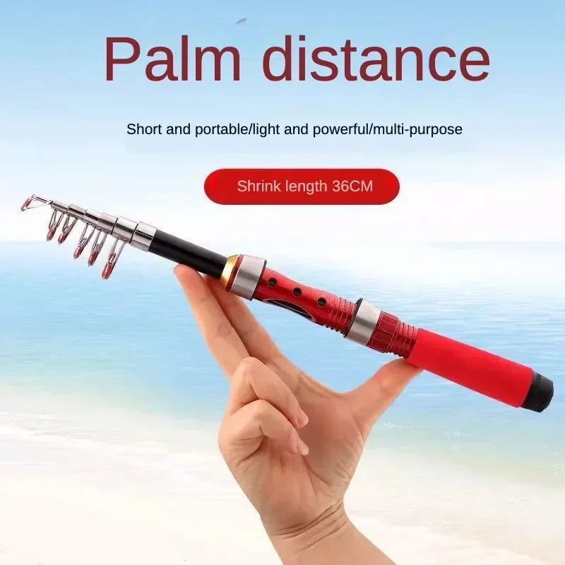 New Short SmallTelescopic Fishing Rod Sea Mini Short Section Telescopic Lure Rod Fishing Gear Fishing Rod Accessorie