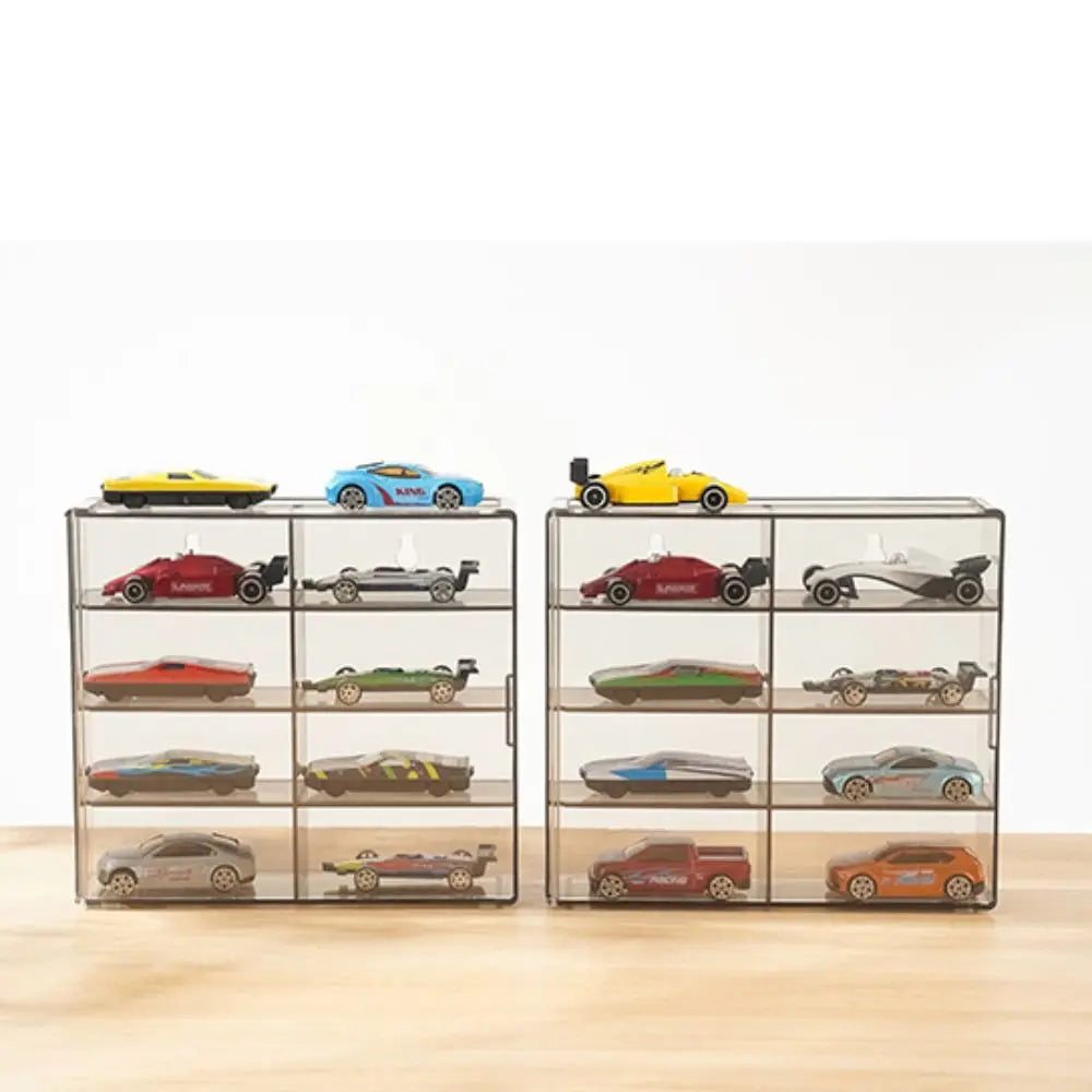 Transparent 1:64 Toy Model Cars Display Box Acrylic Dustproof Cabinet 8 Grids Wall Mounted Storage Box Hotwheels Cars