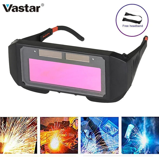 Automatic Dimming Welding Glasses Light Change Auto Darkening Anti- Eyes Shield Goggle for Welding Masks EyeGlasses Accessories