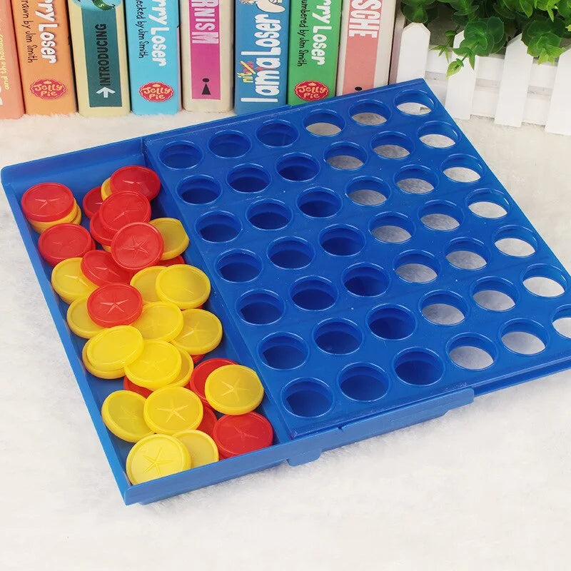 Foldable Connect 4 In A Line Board Game Children's Educational Toys Kids Children Line Up Row Board Puzzle Toys Party Bingo Game