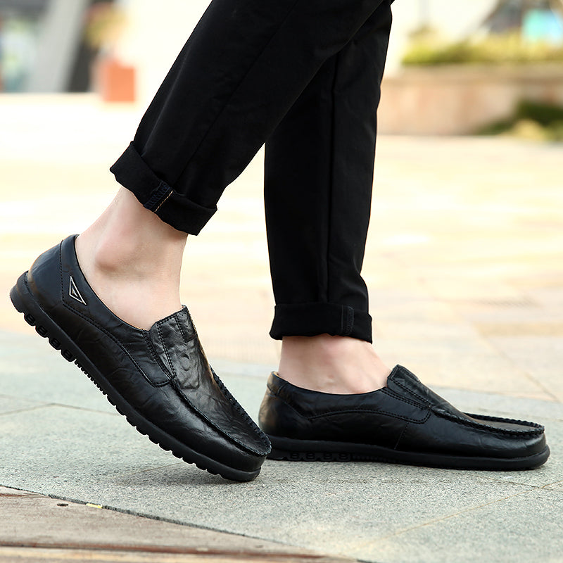 Genuine Leather Men Casual Shoes Luxury Brand Mens Loafers Moccasins 2023 Breathable Slip on Italian Driving Shoes Plus Size 47