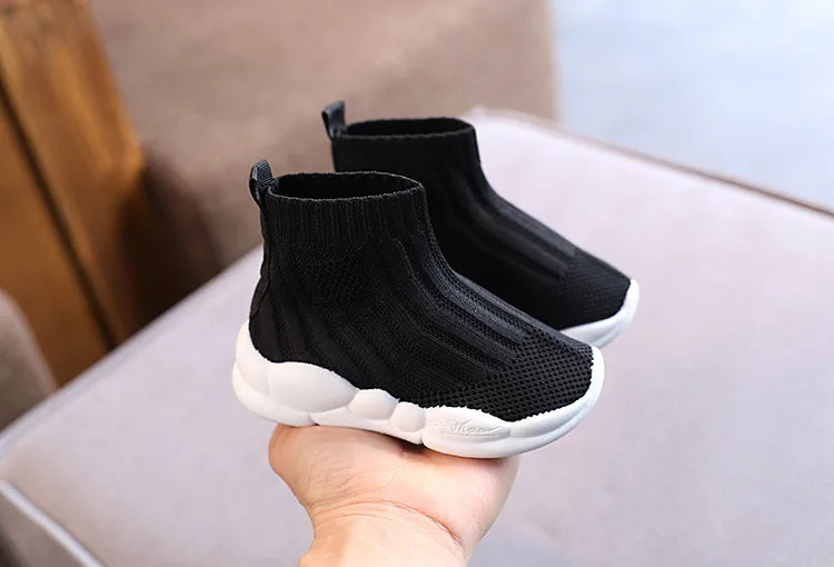 Kids Sock Shoes Knitted Fashion High Top Sneakers for Boys Girls Casual Sport Sock Sneakers 2-6 Years Children Tennis Shoes