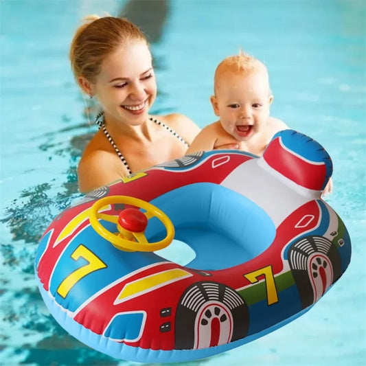 Swimming pool children's inflatable swimming ring thickened baby swimming seat swimming ring swimming accessories water supplies