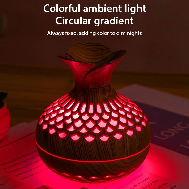 300ml Wood Grain Air Humidifier Essential Oil Aroma Diffuser USB Home Car Office Ultrasonic humidificador Portable Mini Purifier