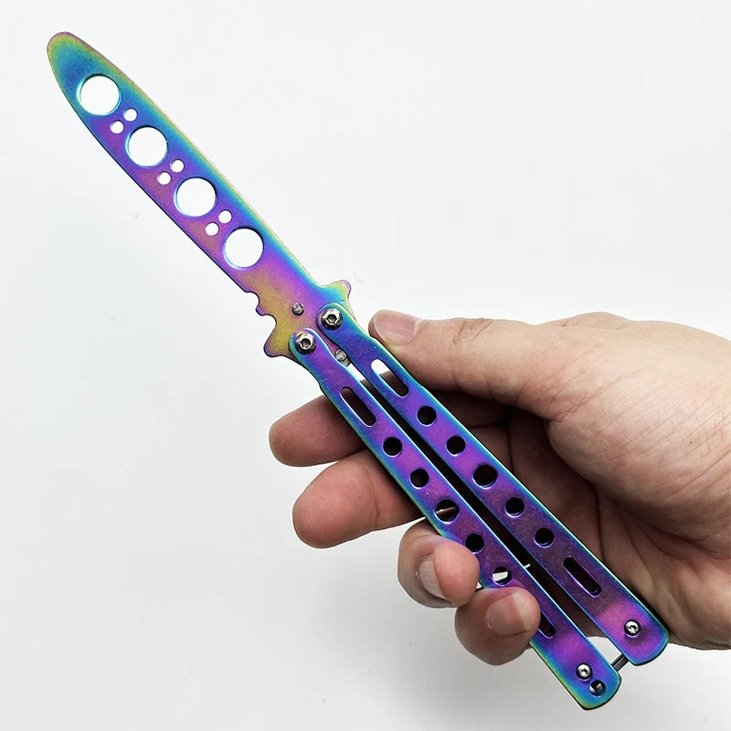 3rd Generation L2 Portable Practice Butterfly Knife GSGO Knives Stainless Steel Folding Knife Outdoor Sports Training Tools